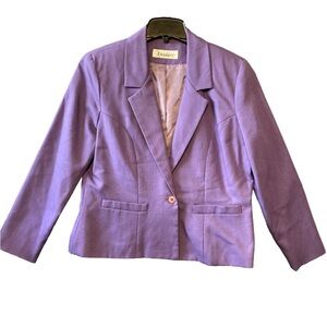 Vintage Women’s Purple Diversity Carrier Blazer Size Large